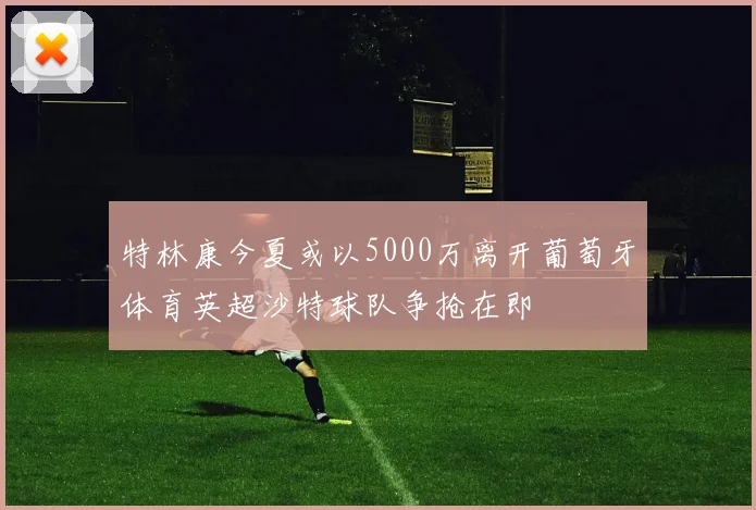 特林康今夏或以5000万离开葡萄牙体育英超沙特球队争抢在即